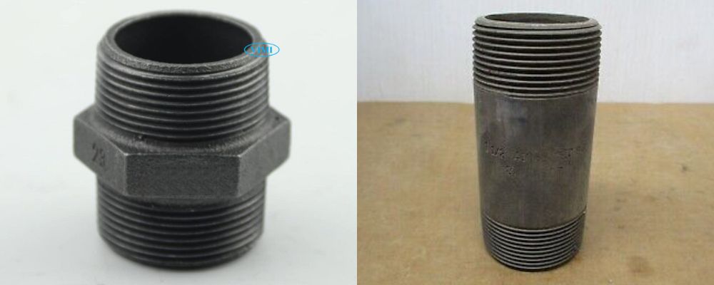 phụ kiện ống thép đen dạng kép