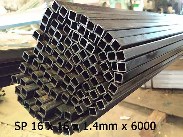 Thép hộp mạ kẽm 16 x 16 (1,0mm) (1,4mm) (1,8mm) (2,0mm)